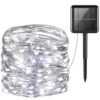 Гирлянда на солнечной батарее 11м 100LED белый ЅF-12-белый