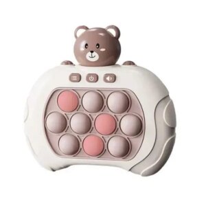 Интерактивная игрушка антистресс электронный EM Pop it PRO Консоль Quick Push 4 режима с подсветкой Коричневый