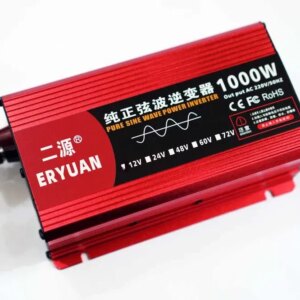 Преобразователь Инвертор Інвертор чис.синус ERYUAN AC/DC  LCD 12v 1000W Для котла