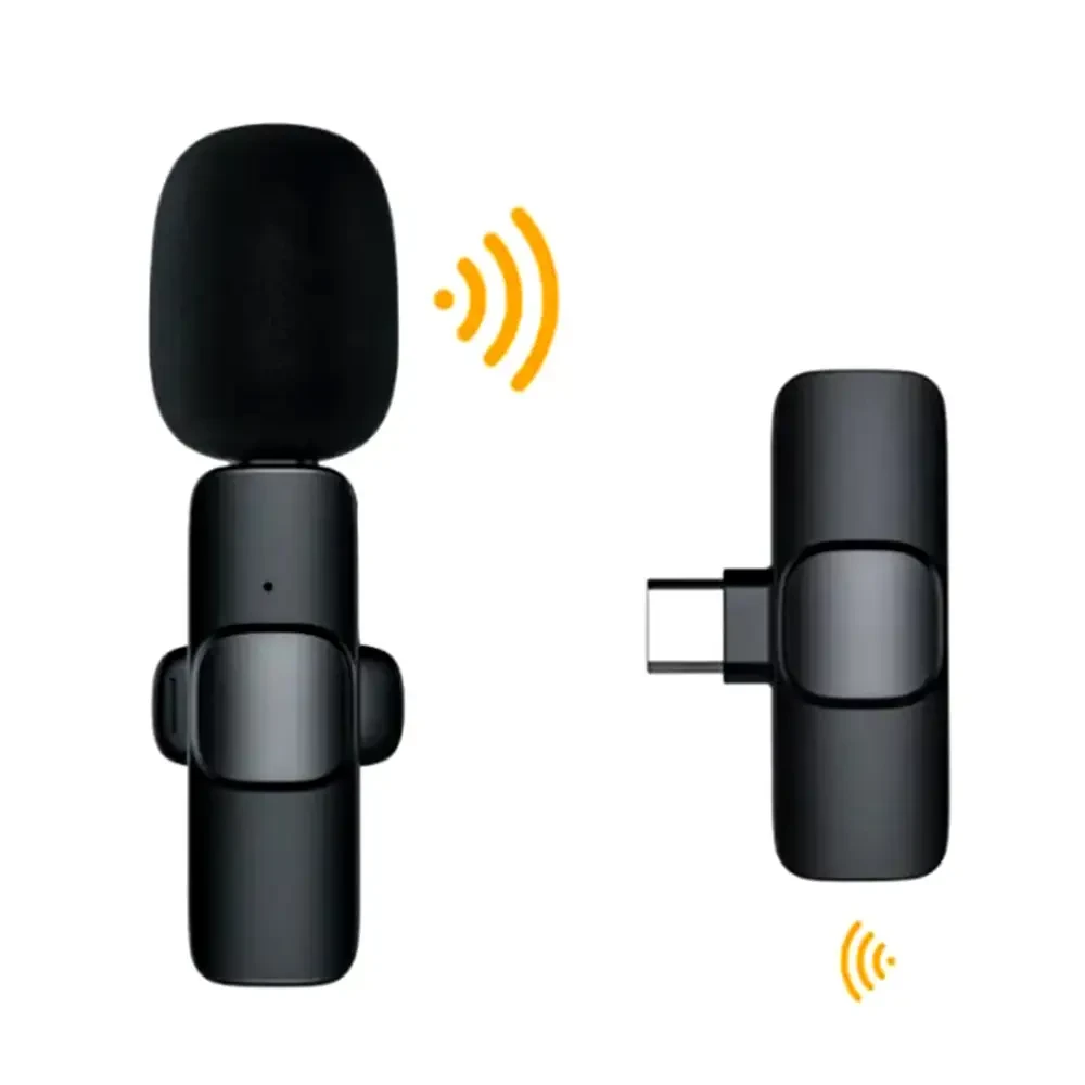Портативный беспроводной петличный микрофон AND-1 Type-C, Black