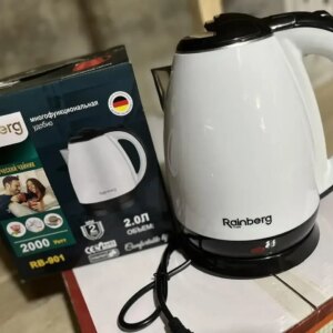 Электрический чайник с дисковым нагревательным элементом 2л. Rainberg RB-901 Белый