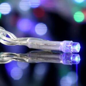Праздничная гирлянда занавес "Штора" на окно 160LED 2х2м Мультицветный цвет диодов Мультицвет