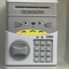 Копилка сейф детская интерактивная игрушка Кот Серый с кодовым замком Cartoon CAT
