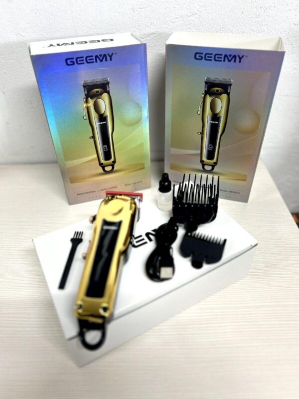Машинка для стрижки волос Geemy GM-8015 вибрационная с насадками 3-6-10-13 мм
