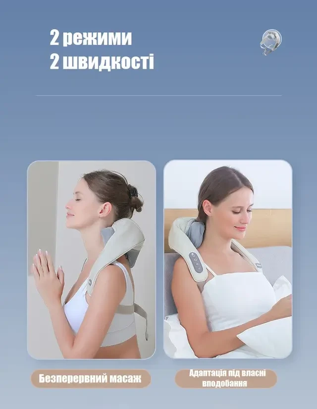 Массажер электрический с подогревом для для спины/шеи/тела Massager NEW