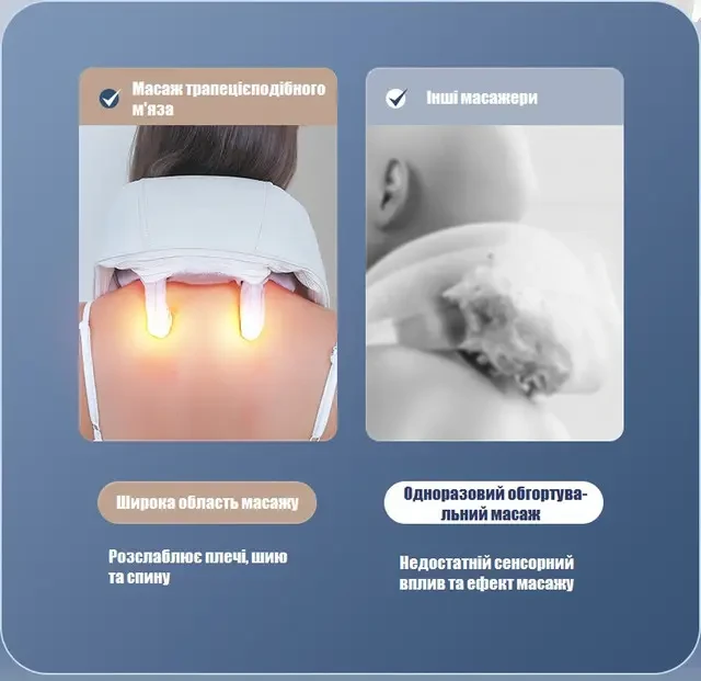 Массажер электрический с подогревом для для спины/шеи/тела Massager NEW