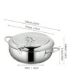 Фритюрница Fryer Pot 3,2л маленькая фритюрница из нержавеющей стали, жаровня с термометром