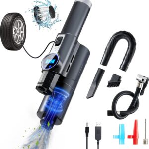 Пылесос автомобильный 4 в 1 Vacuum USB 120 Вт Мощный пылесос с компрессором для авто LY-8018