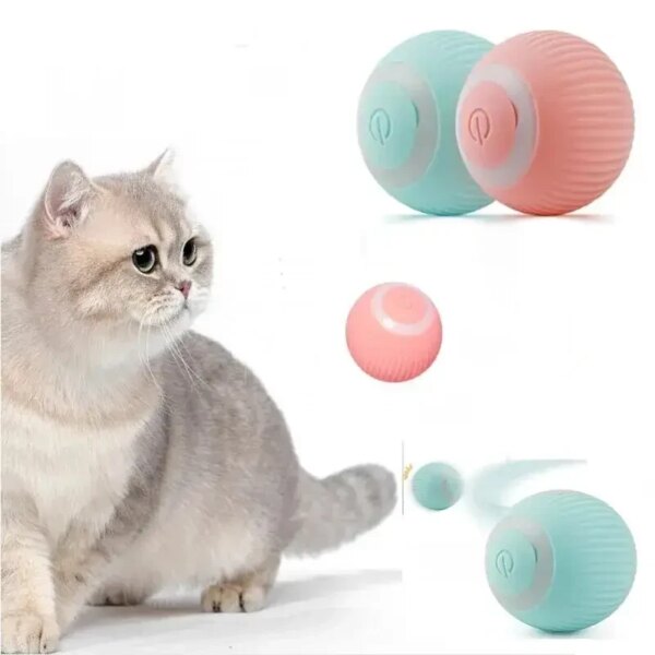 Игрушка для кошек Stress Cat / Шарик с силовой гравитацией, который сам катается для котов и котят LY-599