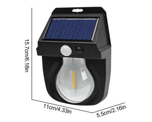 Фонарь на солнечной батарее с датчиком движения Solar Wall Lamp COBA CL-118