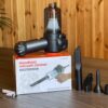 Автомобильный портативный беспроводной аккумуляторный пылесос 2 in1 Vacuum cleaner ЧЕРНЫЙ LY-597