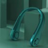 Безлопастной мини-вентилятор на шею MM04 Аккумуляторный 5 режимов охлаждения Зеленый