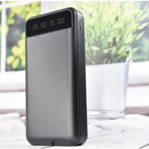 Повербанк KJ-P16 50000 mAh 5В с фонариком портативное зарядное устройство 20000mAh Черный