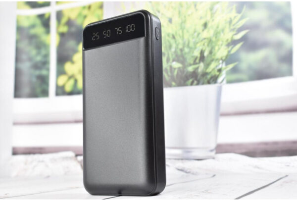 Повербанк KJ-P16 50000 mAh 5В с фонариком портативное зарядное устройство 20000mAh Черный