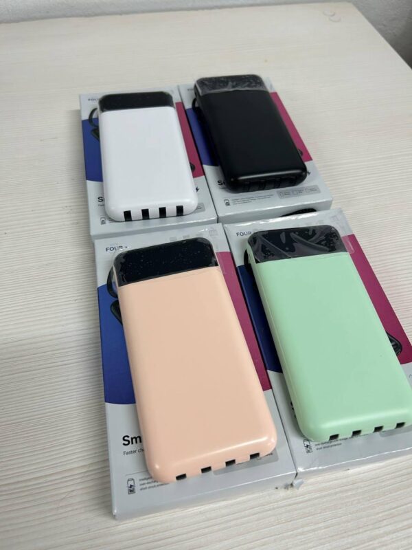 Повербанк с четким дисплеем и встроенными кабелям KT T51X 50000mAh Бирюзовый