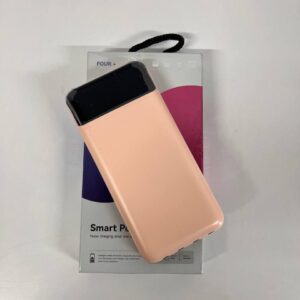 Повербанк со встроенными кабелями KT T51X 50000mAh Персиковый