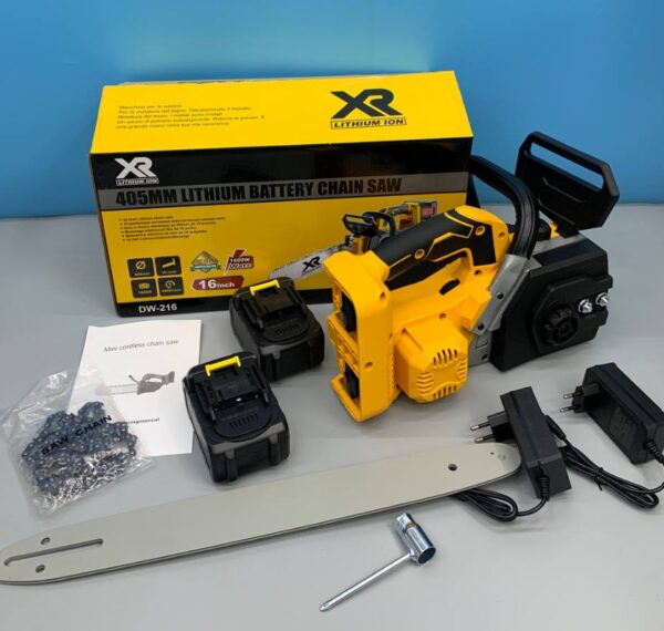 Цепная аккумуляторная пила с двумя аккумуляторами DW 216 1600Вт 21V Li-Ion