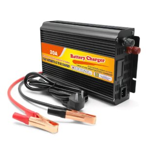 Зарядное устройство для автомобильного аккумулятора Wimpex WX-2050 с регулировкой силы тока, до 20 А, 220-12 В