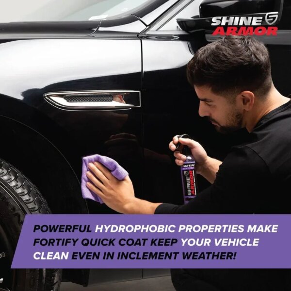 Полироль для удаления царапин с кузова авто Shine Armor спрей для блеска и защиты автомобиля