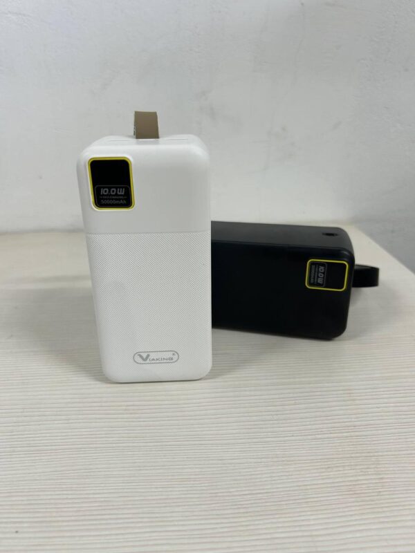 Стильный Mobile power bank 50000 mAh QC-Q25 с LCD дисплей Белый