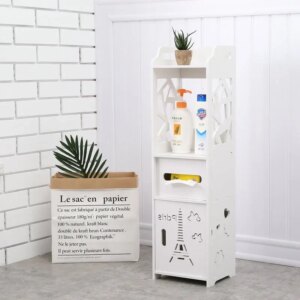 Полка стелаж пластиковая в ваную Этажерка устойчива к влаге PK-02 (80cm*15cm*15cm)
