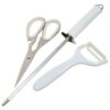 Набор ножей нержавеющая сталь на подставке 9 предметов kitchen knife set wl-707-1