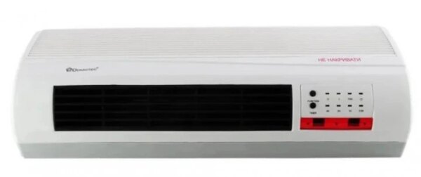 Настенный обогреватель с пультом управления Domotec 5961MS тепловая завеса, 2 режима обогрев, холодный обдув,