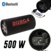 Колонка беспроводная Сабвуфер 5" Bluetooth FM 12В и 220В 500W BOSCA черная