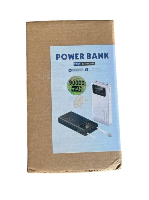 Power Bank 90000 мАч 5V2A, Зарядное устройство для быстрой зарядки, Портативный внешний аккумулятор