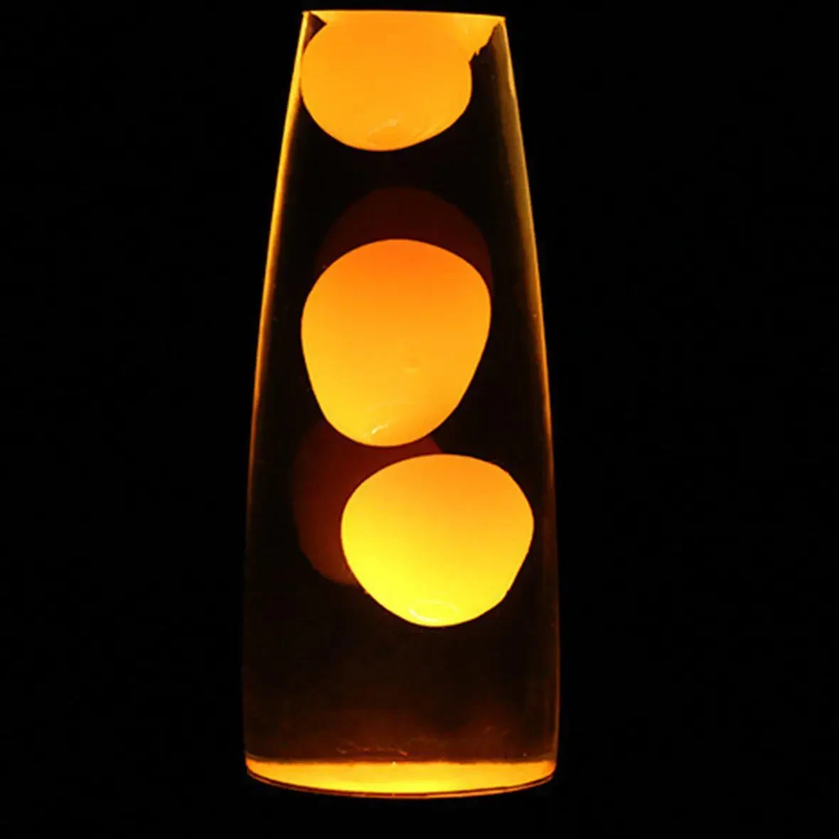 Лава-лампа з парафіном 35 см помаранчева нічник світильник воскова лампа Magma Lamp парафінова лампа