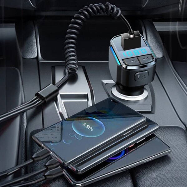 FM-трансмиттер Inspire C34 MP3 25W 12-24V Black (FM-C34)