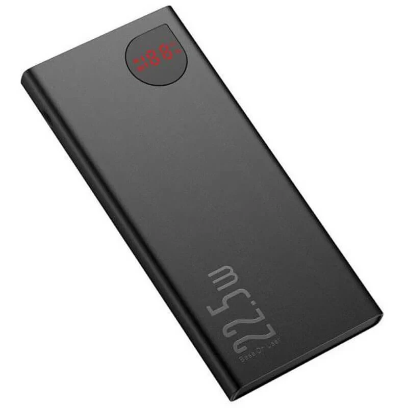 Портативний зарядний пристрій Baseus Adaman Metal Digital Display QC 22.5W 20000 mAh, чорний