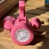 Детский пузырьковый пистолет пушка Bubble Gun генератор мыльных пузырей A 130 розовый