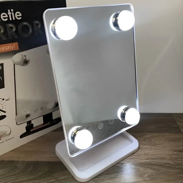 УЦЕНКА! Компактное зеркало с подсветкой для макияжа MCH Cosmetie Mirror 360 (плохая коробка)