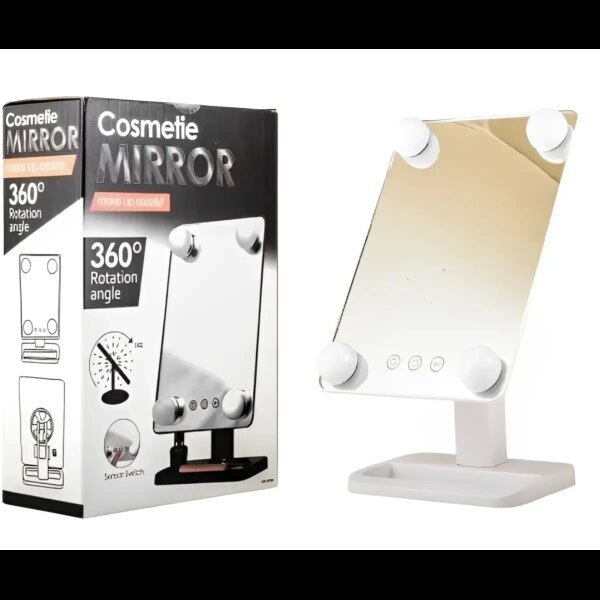 УЦЕНКА! Компактное зеркало с подсветкой для макияжа MCH Cosmetie Mirror 360 (плохая коробка)