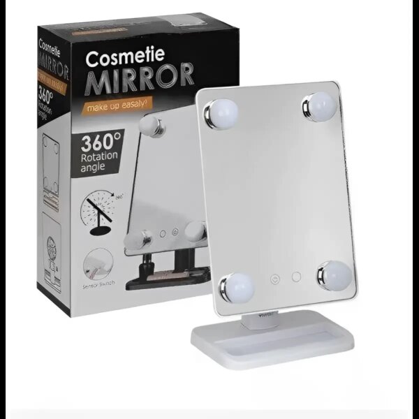 УЦЕНКА! Компактное зеркало с подсветкой для макияжа MCH Cosmetie Mirror 360 (плохая коробка)