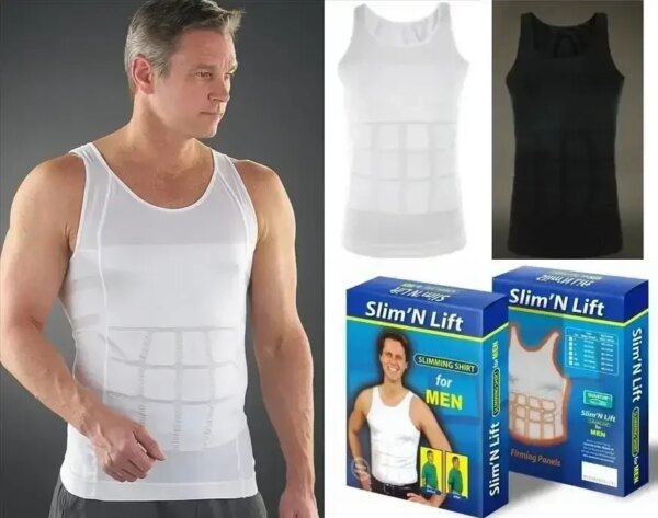 УЦЕНКА! Корректирующая утягивающая майка для мужчин Slim n Lift for Men Pro (Плохая упаковка 2231)
