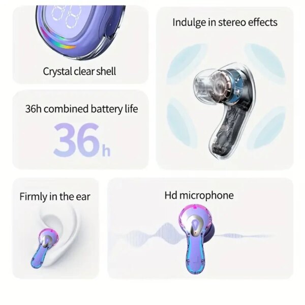 Bluetooth 5.3 TWS наушники Dacom Ultrapods Pro 7 Белый