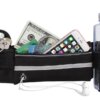 Поясная сумка для телефона водоотталкивающая спортивная Belt-Case черная