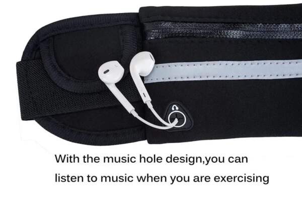 Поясная сумка для телефона водоотталкивающая спортивная Belt-Case черная