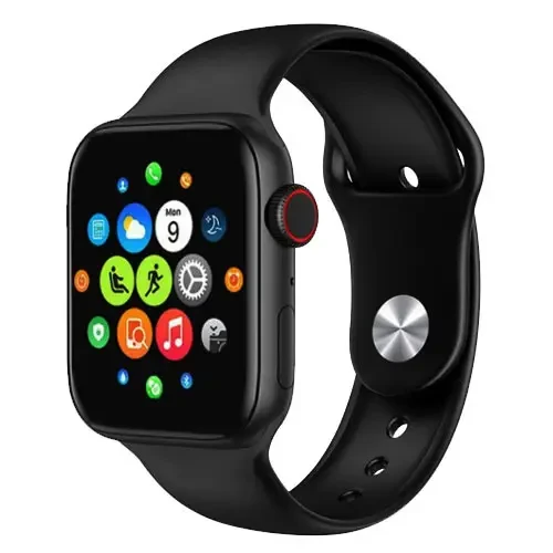 Умные часы Смарт часы Smart Watch T500 с сенсорным экраном и пульсометром голосовой вызов черные