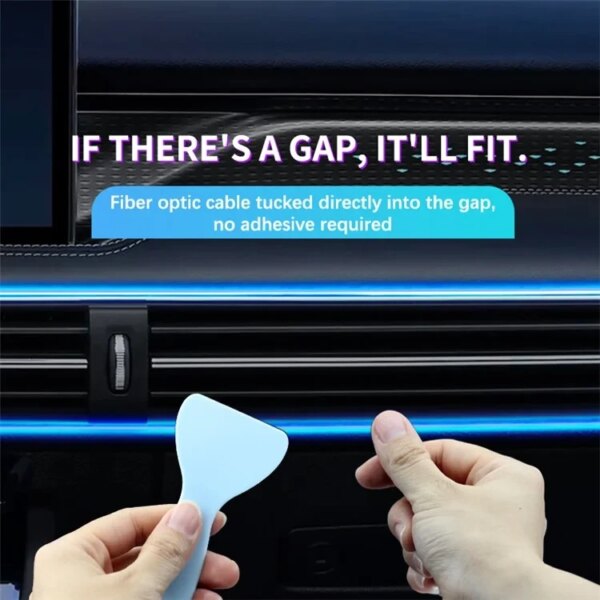 Подсветка салона авто Ambient light Rgb, светодиодная лента торпеды USB Bluetooth многоцветная