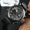 Армейские мужские часы AMST 3003 Black (противоударные с подсветкой)