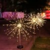 Фонарь садовый Фейерверк на солнечной батарее 90 led HA-38