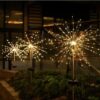 Фонарь садовый Фейерверк на солнечной батарее 90 led HA-38