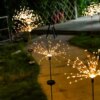 Фонарь садовый Фейерверк на солнечной батарее 90 led HA-38