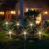 Фонарь садовый Фейерверк на солнечной батарее 90 led HA-38