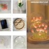 Ночник светодиодный тюльпаны умелые ручки Spherical lamp HA-42, Лампа-тюльпан DIY Ночник-тюльпан