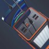 Повербанк 100000 mAh YM-655 широкая коробка, Внешний аккумулятор с быстрой зарядкой, Powerbank