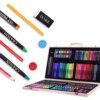 Детский набор для рисования на ART SET 180 предметов в деревянном чемодане